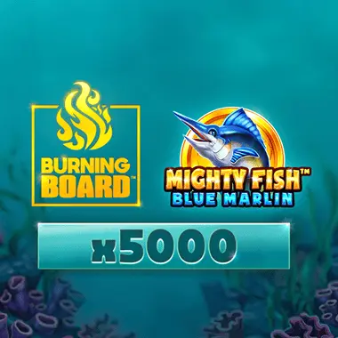 Mighty Fish: Blue Marlin Burning Board game tile