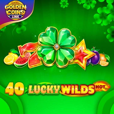 40 Lucky Wilds Hot Golden Coins Link game tile