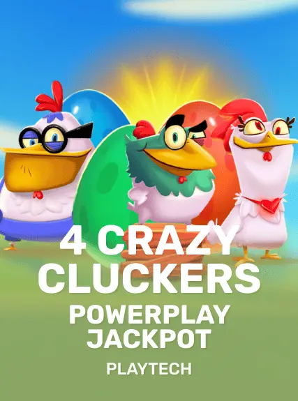 4 Crazy Cluckers: PowerPlay Jackpot game tile