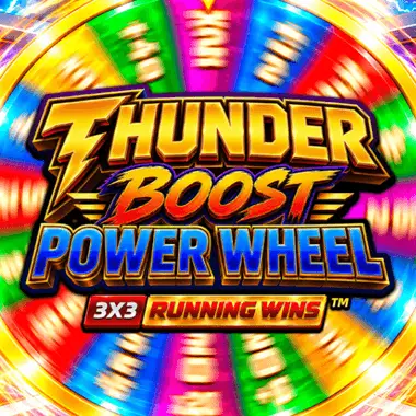 Thunder Boost Power Wheel RUNNING WINS game tile