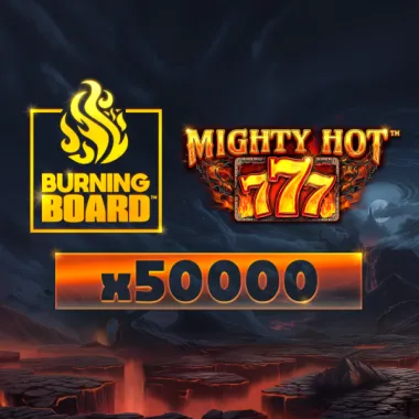 Mighty Hot: 777 Burning Board game tile