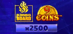 9 Coins Burning Board game tile