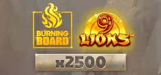 9 Lions Burning Board game tile