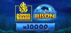 Sizzling Kingdom: Bison Burning Board game tile