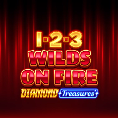 1-2-3 Wilds on Fire - Diamond Treasures game tile