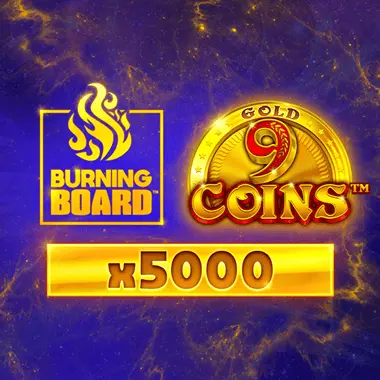 9 Coins Gold Burning Board game tile