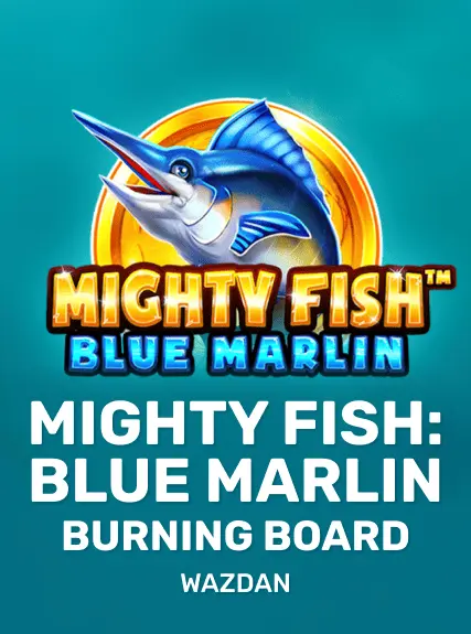 Mighty Fish: Blue Marlin Burning Board game tile