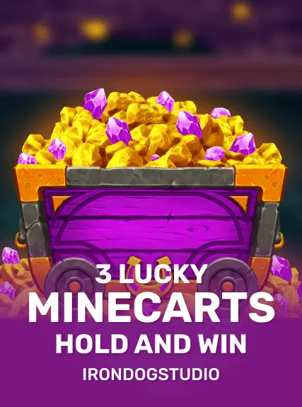 3 Lucky Minecarts Hold and Win game tile