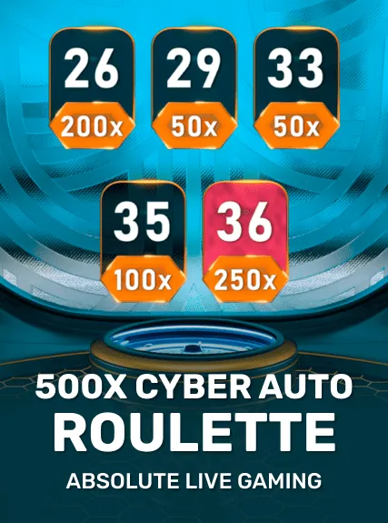 500x Cyber Auto Roulette game tile