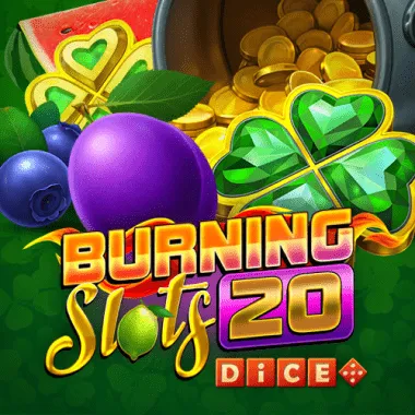 Burning Slots 20 Dice game tile