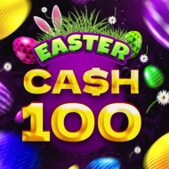 Cash 100 Easter game tile