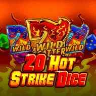 20 Hot Strike Dice game tile