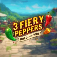 3 Fiery Peppers Hold and Win game tile