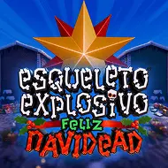 Esqueleto Explosivo Feliz Navidead game tile