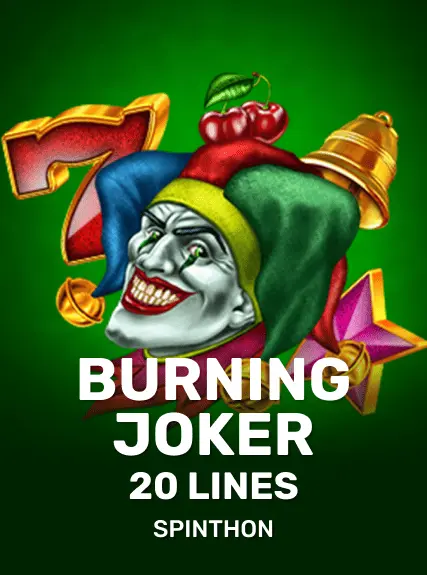 Burning Joker 20 lines game tile
