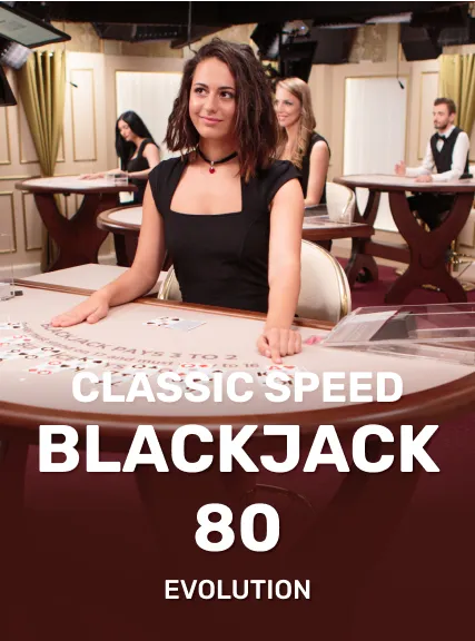 Classic Speed Blackjack 80 game tile