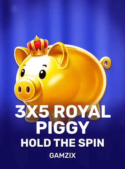 3x5 Royal Piggy: Hold The Spin game tile