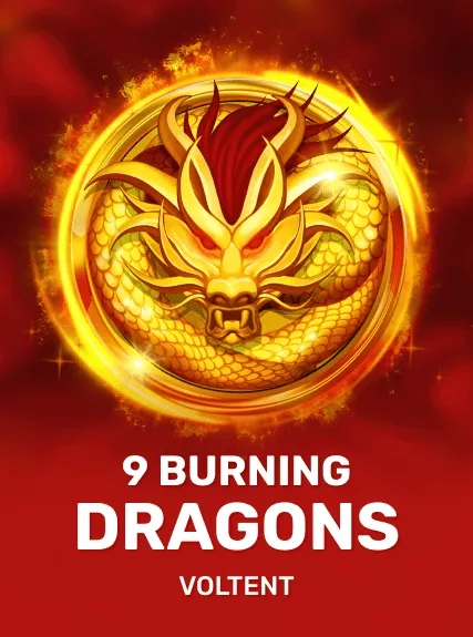 9 Burning Dragons game tile