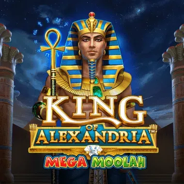 King of Alexandria Mega Moolah game tile