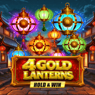4 Gold Lanterns Hold & Win game tile
