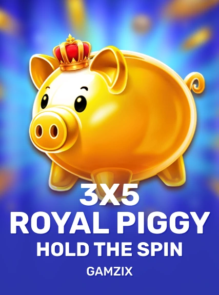 3x5 Royal Piggy: Hold The Spin game tile