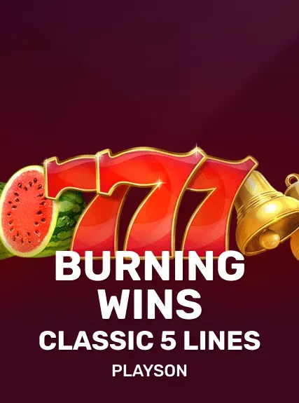 Burning Wins: classic 5 lines game tile