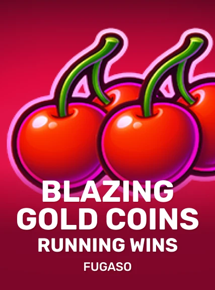 Blazing Gold Coins RUNNING WINS game tile