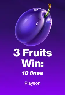 3 Fruits Win: 10 Lines