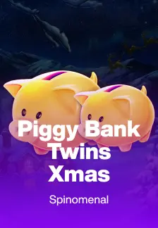 Piggy Bank Twins Xmas