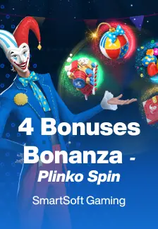 4 Bonuses Bonanza - Plinko Spin