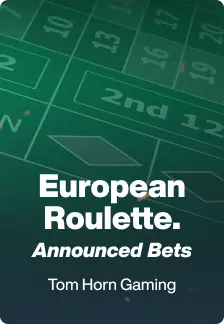 European Roulette. Announced Bets