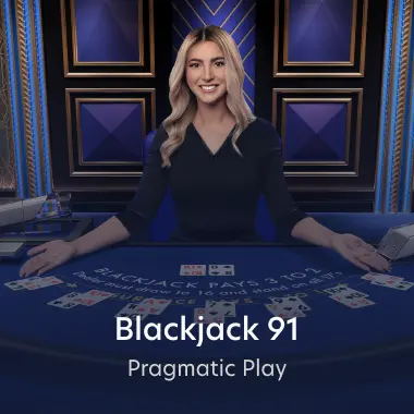 Blackjack 91 - Azure game tile