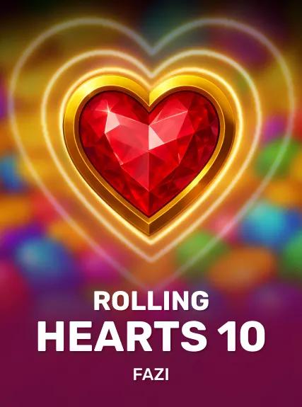 Rolling Hearts 10 game tile