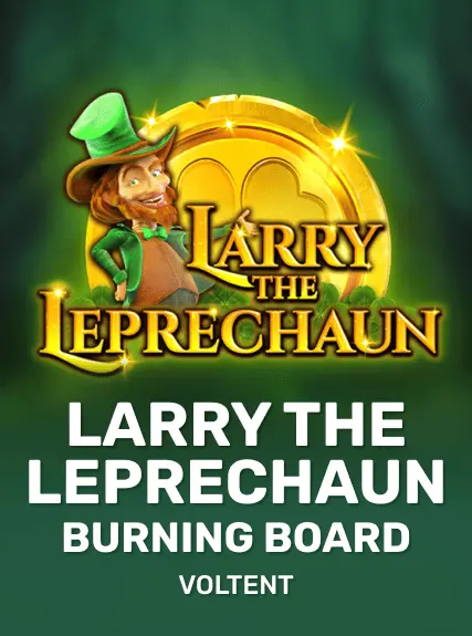 Larry the Leprechaun Burning Board game tile
