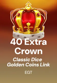 40 Extra Crown Classic Dice Golden Coins Link