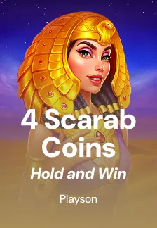 4 Scarab Coins: Hold and Win