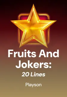 Fruits & Jokers: 20 lines
