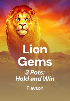 Lion Gems 3 Pots: Hold and Win