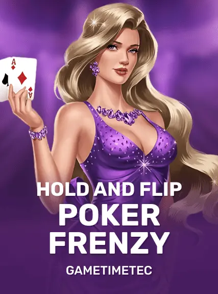 Hold and flip poker frenzy game tile