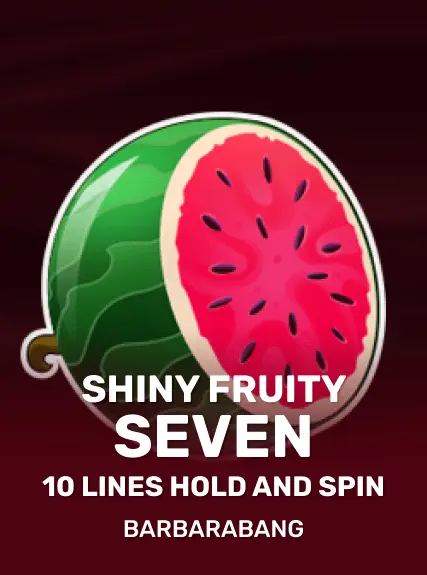 Shiny Fruity Seven 10 Lines Hold and Spin game tile