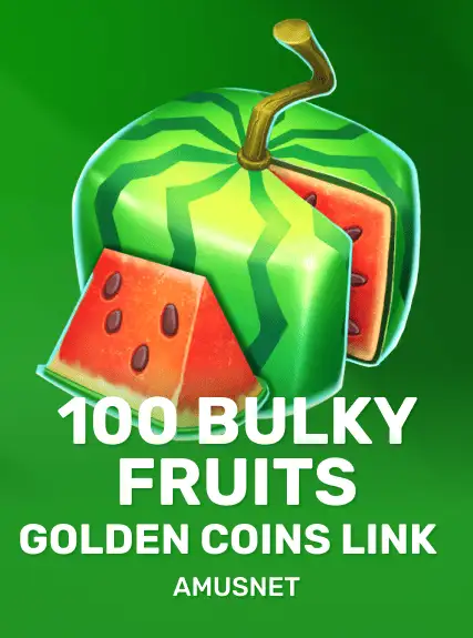 100 Bulky Fruits Golden Coins Link game tile