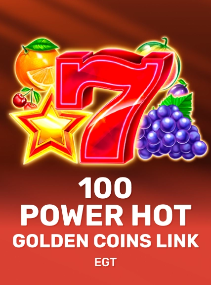 100 Power Hot Golden Coins Link game tile