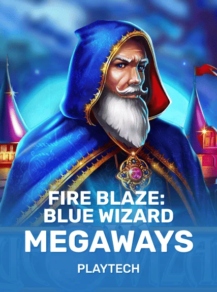 Fire Blaze: Blue Wizard MegaWays game tile