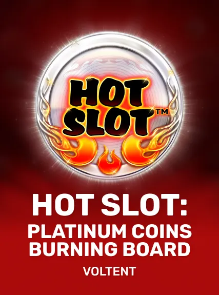 Hot Slot: Platinum Coins Burning Board game tile