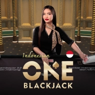 Indonesian ONE Blackjack game tile