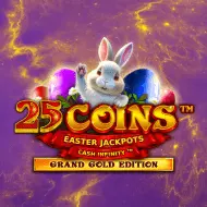 25 Coins Grand Gold Edition Easter Jackpots game tile