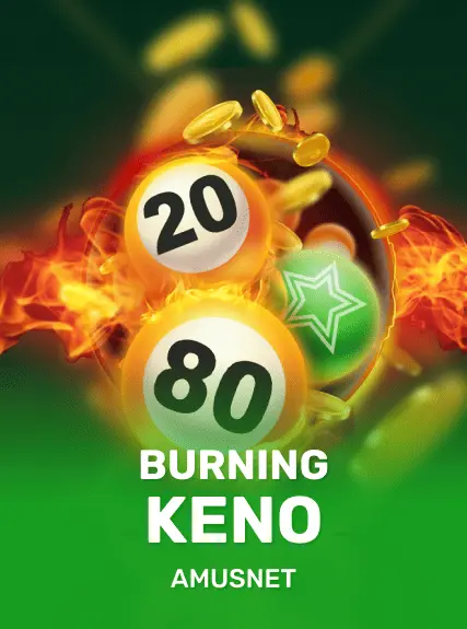 Burning Keno game tile