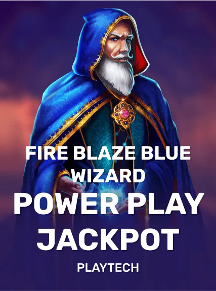 Fire Blaze: Blue Wizard PowerPlay Jackpot game tile