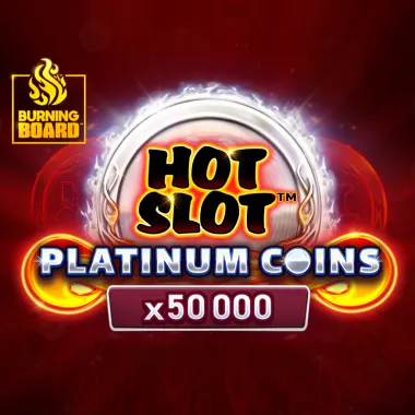 Hot Slot: Platinum Coins Burning Board game tile