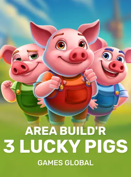 Area Build'R 3 Lucky Pigs game tile
